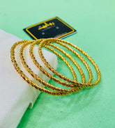 Oxidized Bangles-34 (Golden)